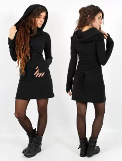 Robe Pull "Shaë ", Noir -Boutique De Jupes p image 248569 grande