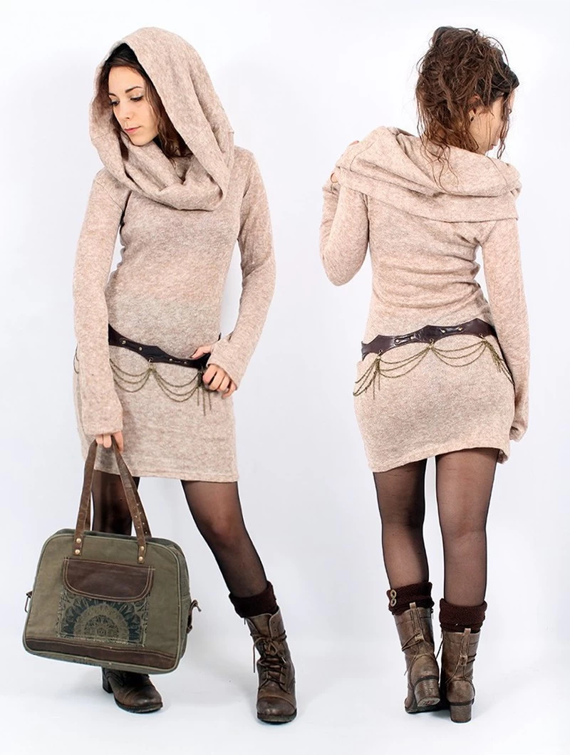 Robe Pull "Mantra", Beige 4 Robe Pull "Mantra", Beige – Image 4