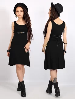 Robe Sans Manches "Ysïaak", Noir