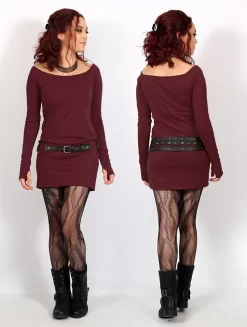 Robe "Saädiya", Bordeaux -Boutique De Jupes p image 316379 grande