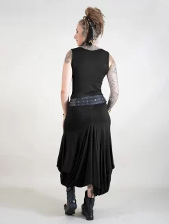 Robe Longue Sans Manches "Ezra", Noir -Boutique De Jupes p image 320563 grande