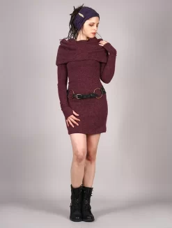 Robe Pull "Mantra", Bordeaux -Boutique De Jupes p image 325964 grande