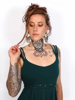 Robe Courte "Massaläa", Bleu Pétrole -Boutique De Jupes p image 328826 grande