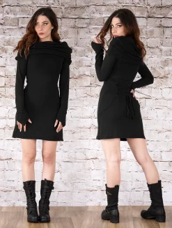 Robe Pull "Shaë ", Noir -Boutique De Jupes p image 330747 grande