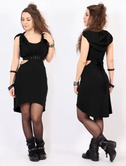 Robe Courte "Sheherazade", Noir -Boutique De Jupes p image 334651 grande