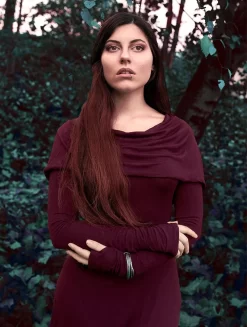 Robe "Chryzz", Bordeaux -Boutique De Jupes p image 344689 grande