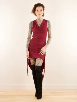 Robe Longue "Lychandra", Bordeaux