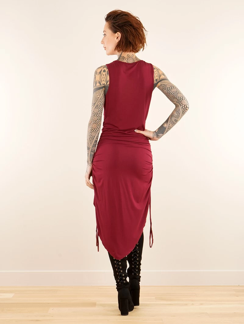 Robe Longue "Lychandra", Bordeaux 2 Robe Longue "Lychandra", Bordeaux – Image 2