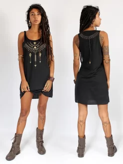 Robe Courte Sans Manches Imprimée "Amonet" - Couleurs Au Choix -Boutique De Jupes robe amonet couleurs au choix p image 337796 grande