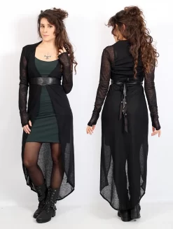 Robe Sans Manches Courte Devant Et Longue Derrière "Marrakech", Vert Canard Et Noir 10 Robe Sans Manches Courte Devant Et Longue Derrière "Marrakech", Vert Canard Et Noir -Boutique De Jupes robe asymetrique marrakech vert canard et noir p image 330861 grande