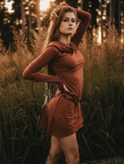 Robe "Chryzz", Terre De Sienne -Boutique De Jupes robe chryzz terre de sienne p image 332874 grande