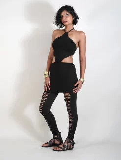 Robe Courte "Chanasya", Noir -Boutique De Jupes robe courte chanasya noir p image 329689 grande