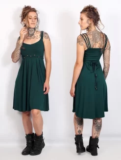 Robe Courte "Massaläa", Bleu Pétrole -Boutique De Jupes robe courte massalaa bleu petrole p image 332766 grande