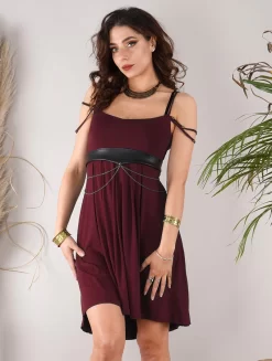 Robe Courte "Massaläa", Bordeaux