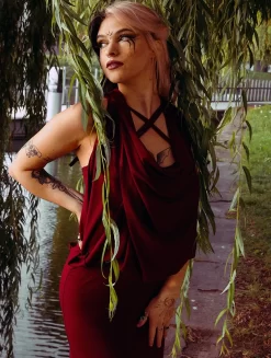 Robe Courte Patineuse "Amethyst", Bordeaux -Boutique De Jupes robe courte patineuse amethyst bordeaux p image 342716 grande