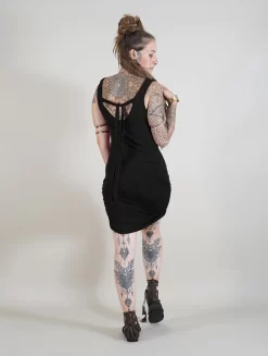 Robe Courte Sans Manches "Zelya", Noir -Boutique De Jupes robe courte sans manches zelya noir p image 320567 grande