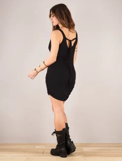 Robe Courte Sans Manches "Zelya", Noir -Boutique De Jupes robe courte sans manches zelya noir p image 336891 grande