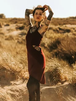 Robe Courte "Sheherazade", Bordeaux -Boutique De Jupes robe courte sheherazade bordeaux p image 348285 grande