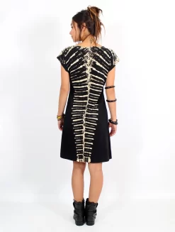 Robe "Crocodile", Noire -Boutique De Jupes robe crocodile noire p image 342122 grande