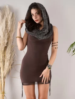 Robe "Feline", Marron