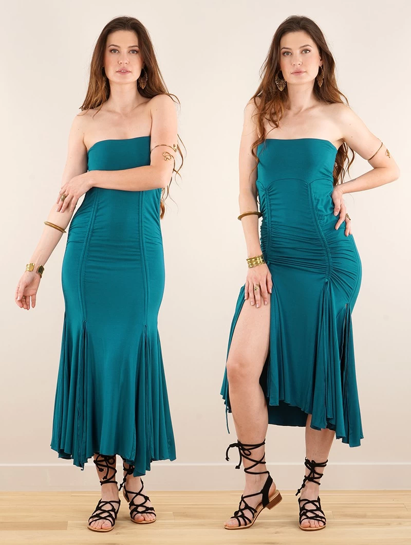 Robe Jupe "Weya", Bleu 3 Robe Jupe "Weya", Bleu – Image 3