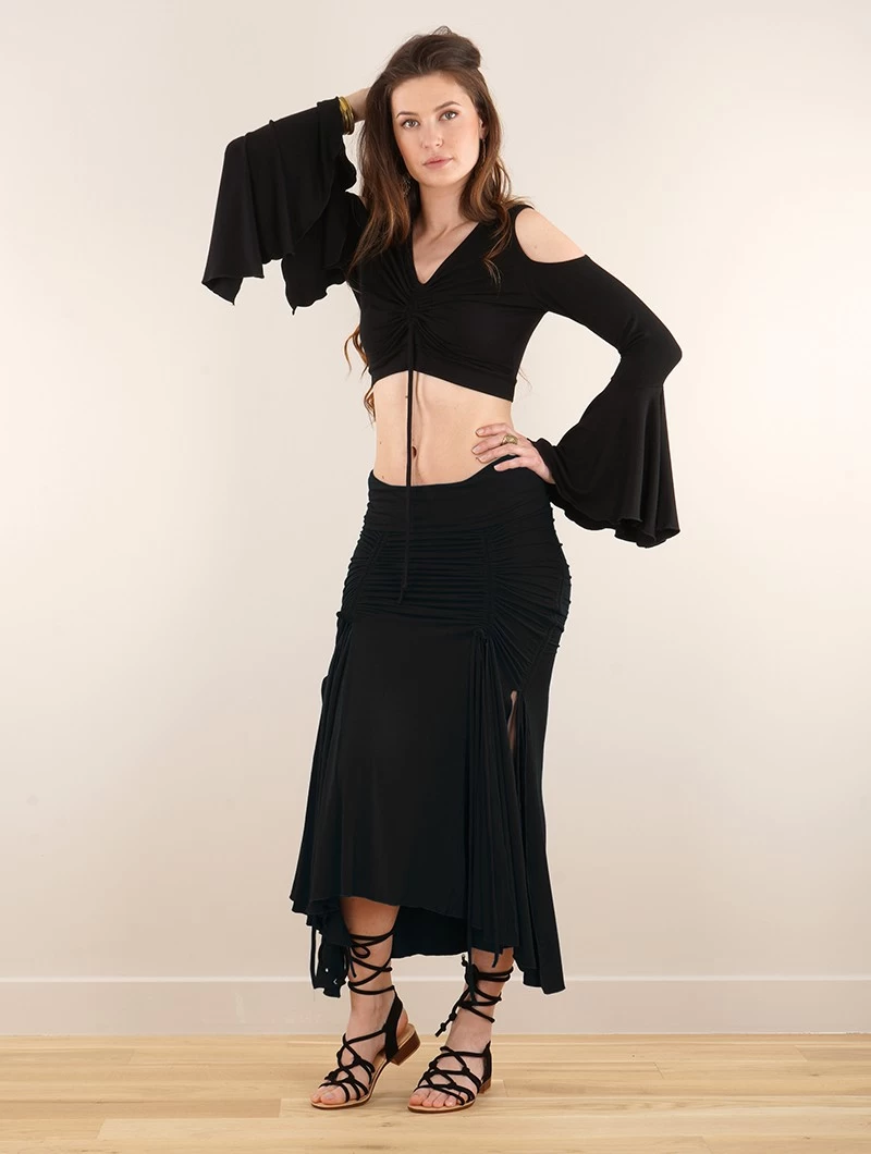 Robe Jupe "Weya", Noir 4 Robe Jupe "Weya", Noir – Image 4