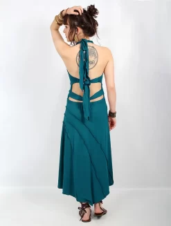 Robe "Kaylah", Bleu Pétrole -Boutique De Jupes robe kaylah bleu petrole p image 331741 grande