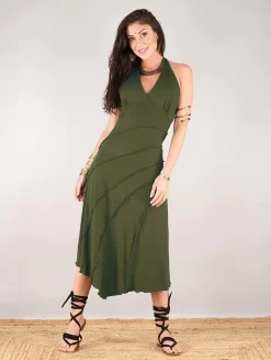 Robe "Kaylah", Vert Kaki
