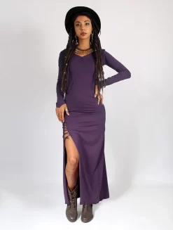 Robe Longue "Aryäa", Violet