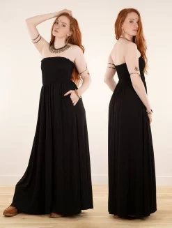 Robe Longue / Combi Sarouel 2en1 "Aulë", Noir 12 Robe Longue / Combi Sarouel 2en1 "Aulë", Noir -Boutique De Jupes robe longue combi sarouel 2en1 aule noir p image 340265 grande