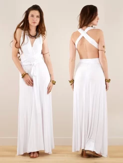 Boutique De Jupes -Boutique De Jupes robe longue infinity wakiza blanc p image 347950 grande
