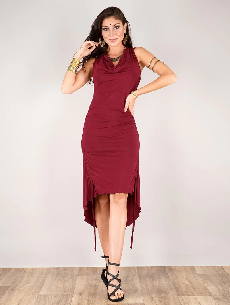 Robe Longue "Lychandra", Bordeaux 3 Robe Longue "Lychandra", Bordeaux – Image 3