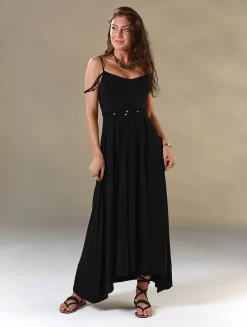 Robe Longue "Massaläa", Noir