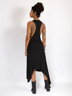 Robe Longue "Naäry", Noir -Boutique De Jupes robe longue naary noir p image 339624 grande