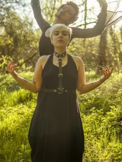 Robe Longue Sans Manches "Noéa", Noir -Boutique De Jupes robe longue sans manches noea noir p image 341279 grande