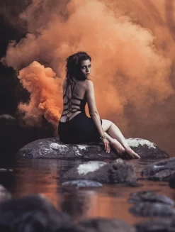 Robe Longue Fendue à Dos Nu "Sunee", Noire -Boutique De Jupes robe longue sunee noire p image 330810 grande