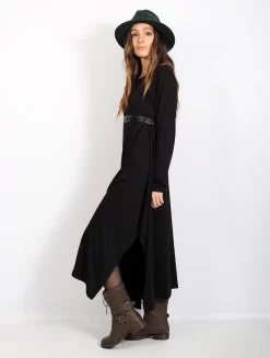 Robe Longue "Wasilah", Noir -Boutique De Jupes robe longue wasilah noir p image 341198 grande