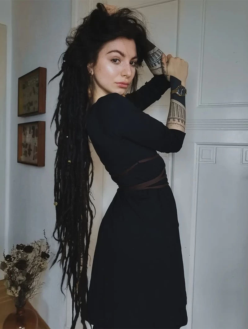 Robe "Mystic", Noir 2 Robe "Mystic", Noir – Image 2