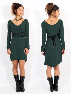 Robe "Mystic", Vert Canard -Boutique De Jupes robe mystic vert canard p image 333500 grande