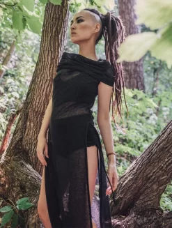 Boutique De Jupes -Boutique De Jupes robe nephilim noir transparent p image 327062 grande