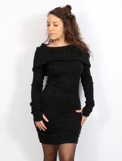 Robe Pull "Chryzalide", Noir 15 Robe Pull "Chryzalide", Noir -Boutique De Jupes robe pull chryzalide noir p image 331793 grande