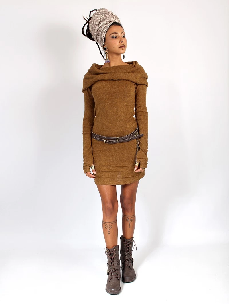 Robe Pull "Chryzalide", Rouille 3 Robe Pull "Chryzalide", Rouille – Image 3