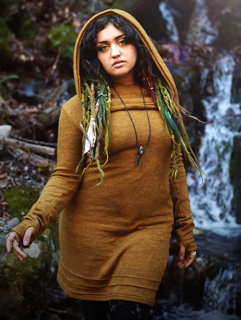 Robe Pull "Chryzalide", Rouille 7 Robe Pull "Chryzalide", Rouille – Image 7