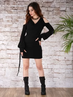 Robe Pull épaules Dénudées "Elixir", Noir 11 Robe Pull épaules Dénudées "Elixir", Noir -Boutique De Jupes robe pull epaules denudees elixir noir p image 334013 grande