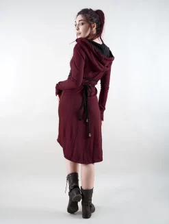 Robe Pull "Käliskä", Bordeaux Et Noir -Boutique De Jupes robe pull kaliska bordeaux et noir p image 334358 grande