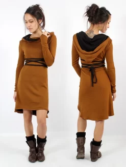 Robe Pull "Käliskä", Rouille Et Noir -Boutique De Jupes robe pull kaliska rouille et noir p image 331331 grande