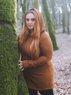 Robe Pull à Capuche "Karmäa", Rouille 5 Robe Pull à Capuche "Karmäa", Rouille -Boutique De Jupes robe pull karmaa rouille p image 326401 grande