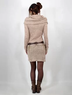 Robe Pull "Mantra", Beige 7 Robe Pull "Mantra", Beige -Boutique De Jupes robe pull mantra beige p image 327844 grande