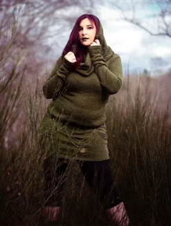 Robe Pull "Mantra", Vert Kaki 13 Robe Pull "Mantra", Vert Kaki -Boutique De Jupes robe pull mantra vert kaki p image 344533 grande