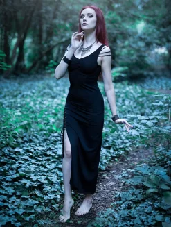 Robe Sans Manches "Aryäa", Noir -Boutique De Jupes robe sans manches aryaa noir p image 334561 grande